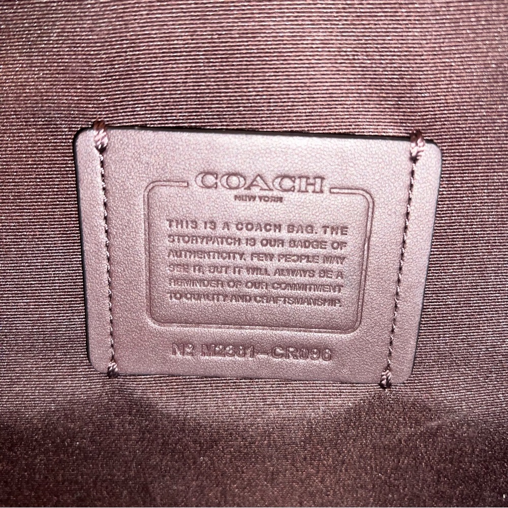 Coach Nina Black Leather Tote Bag CR096 - Picture 7 of 7